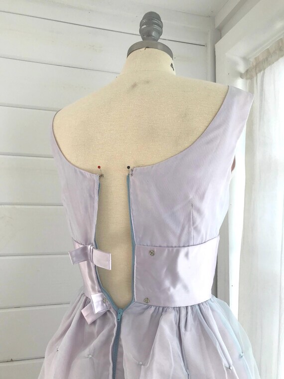 1960s Lavender and Pink Formal Gown / Vintage Pro… - image 5