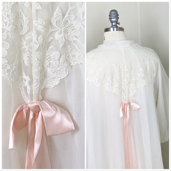 1950s Vintage I.Magnin Peignoir Set | Vintage 1950