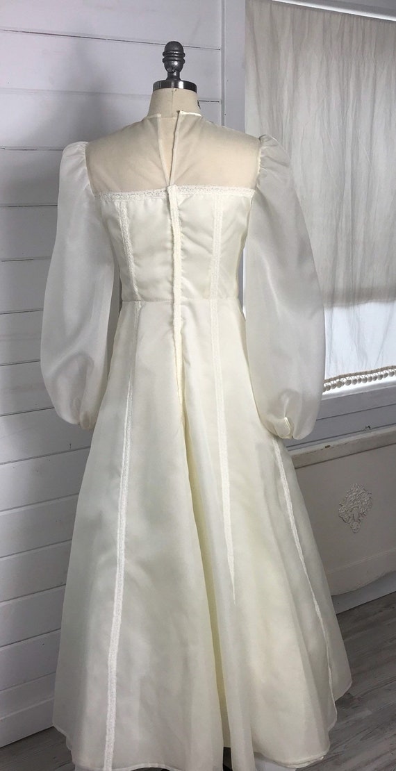 1970s Boho Chic Vintage Wedding Dress / Casual We… - image 7