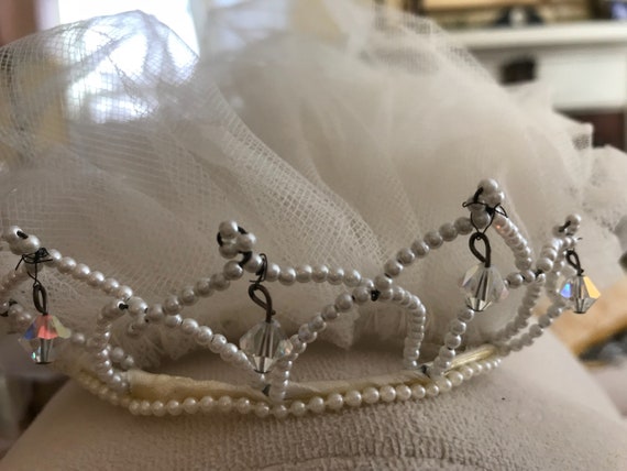 1950s Vintage Bridal Tiara | Vintage BrIdal Crown… - image 9