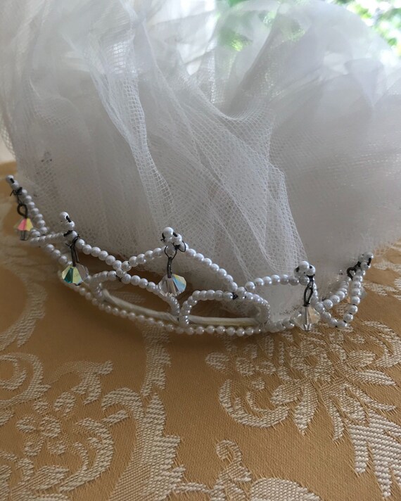 1950s Vintage Bridal Tiara | Vintage BrIdal Crown… - image 3