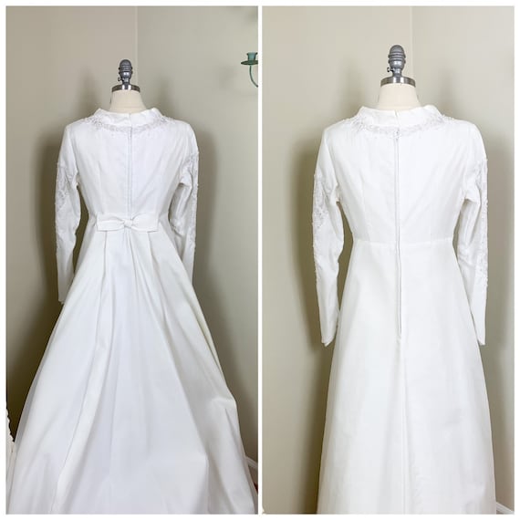 1960s Custom-Made Vintage Wedding Dress / 1960s W… - image 2