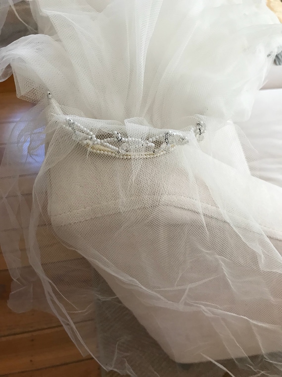 1950s Vintage Bridal Tiara | Vintage BrIdal Crown… - image 5