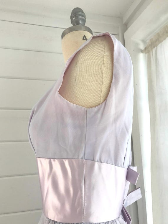 1960s Lavender and Pink Formal Gown / Vintage Pro… - image 7
