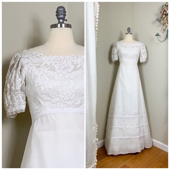 lace and organza wedding dress