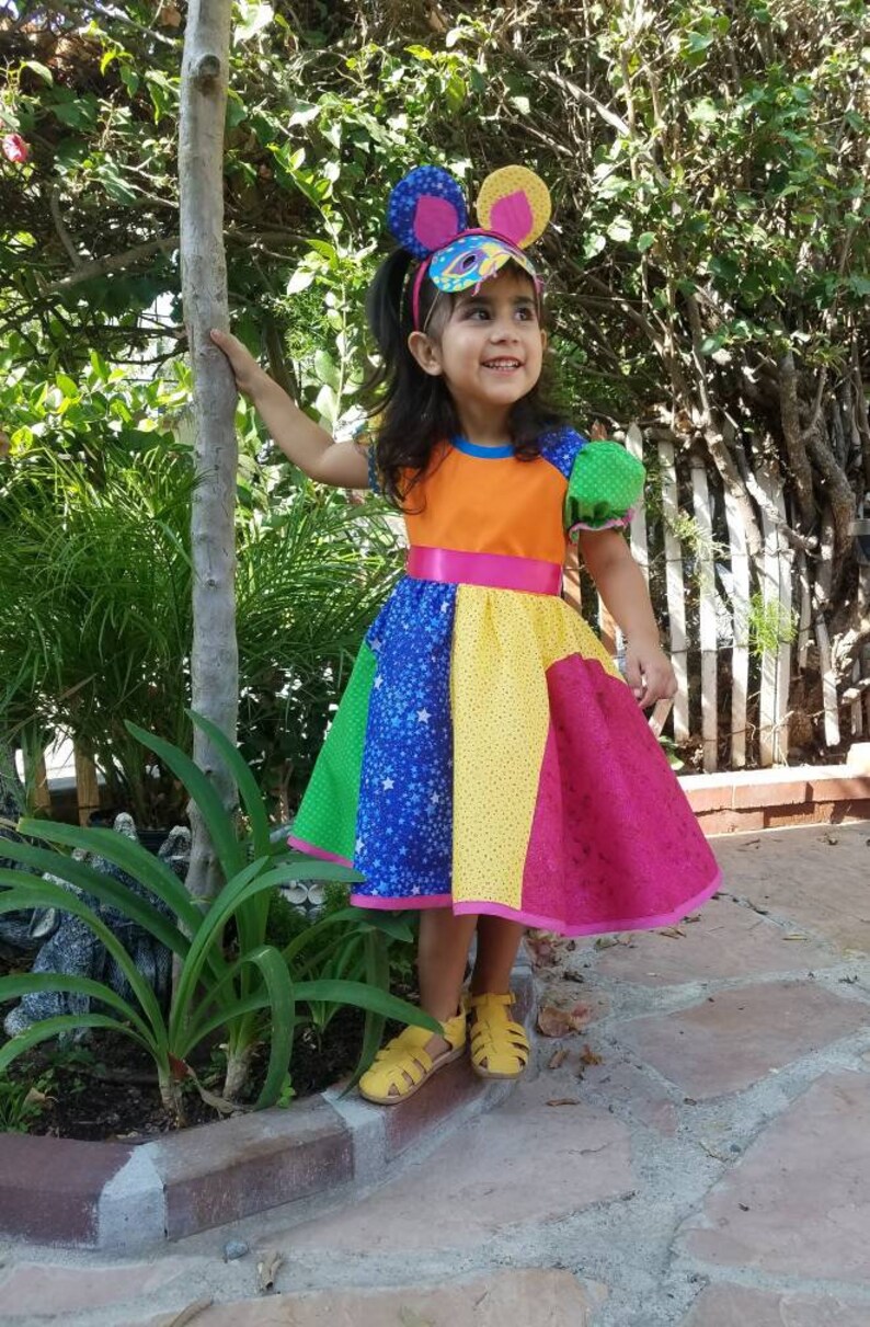 100% Cotton Coco Inspired Colorful Animal Alebrije Dress with | Etsy