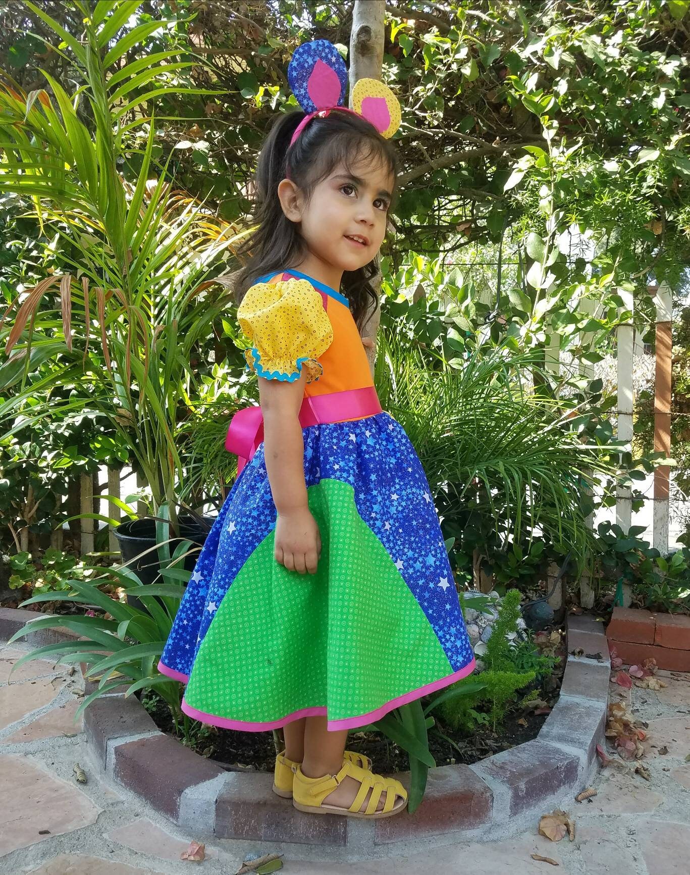 100% Cotton Coco Inspired Colorful Animal Alebrije Dress with | Etsy