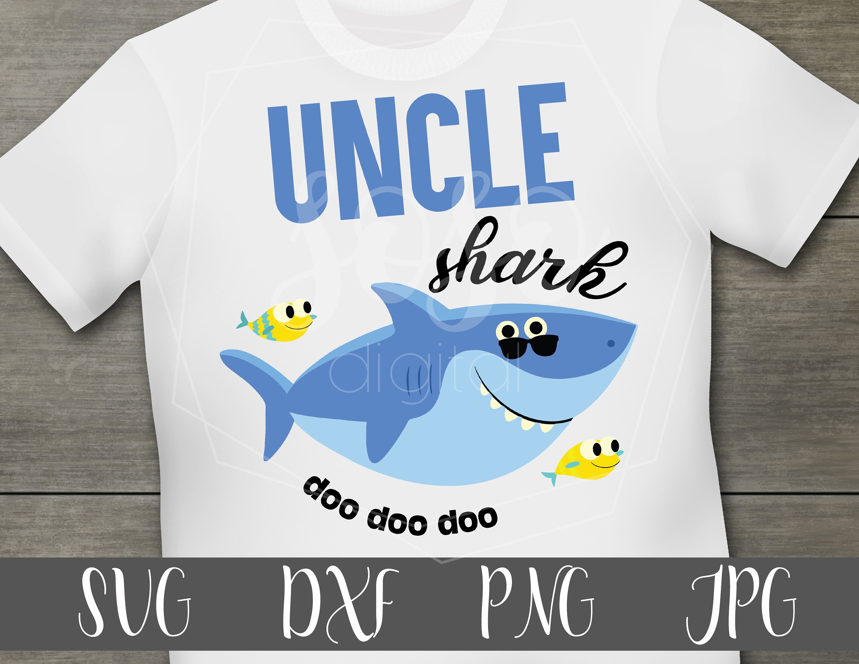 Download Uncle shark svg baby shark super simple song baby shark ...