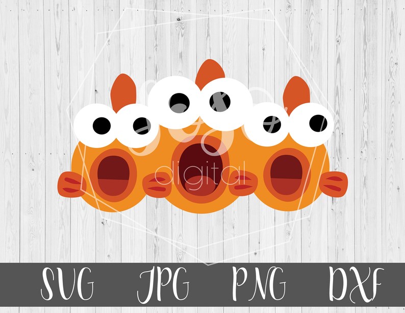 Download Orange Fishes svg little fishes baby shark layered file | Etsy
