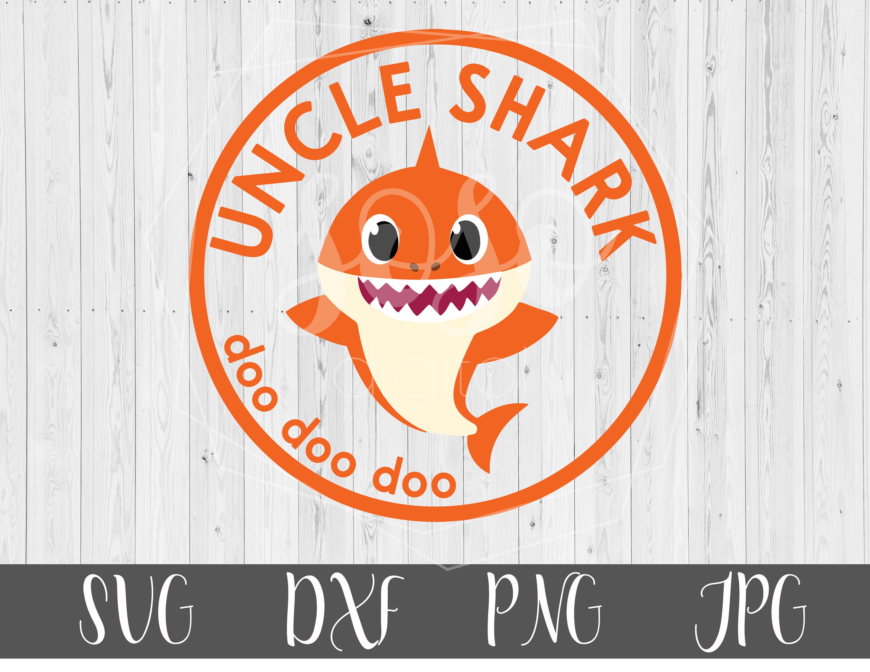 Download Uncle Shark Uncle Shark svg Baby Shark Family Shark svg | Etsy