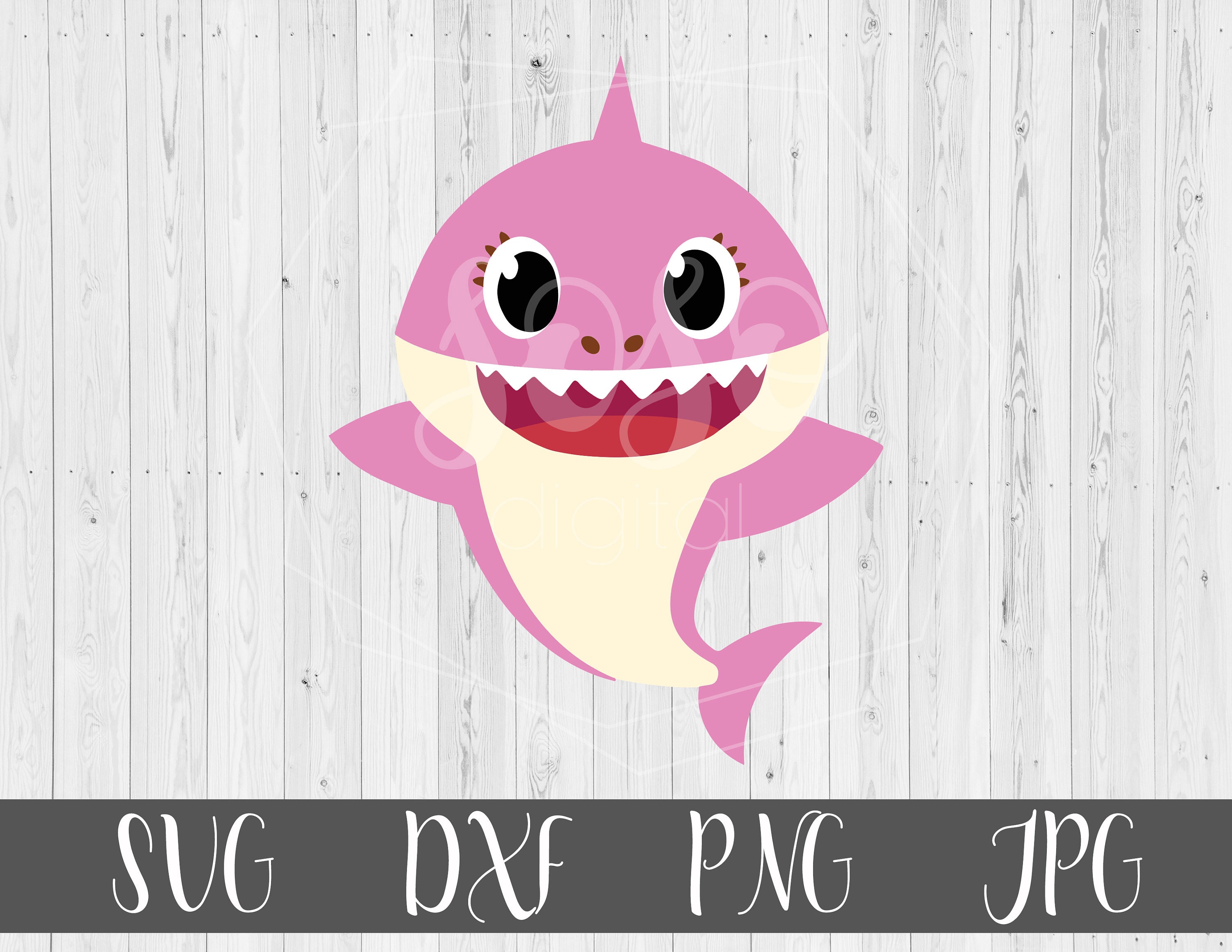 Download Sister Shark SVG Baby Shark Svg clipart PNG JPG Iron on | Etsy