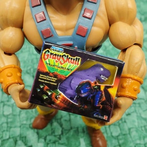 1:12 MOTU Custom Fan Art Masters of the Universe Miniature Box Grayskull Tyrantisaurus Rex T-Rex 3D Print Mini in Box Retro 1/12 Scale