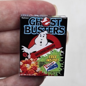 1:12 Scale GHOSTBUSTERS Cereal Box Display Miniature 1/12 Scale Box Sealed and Empty