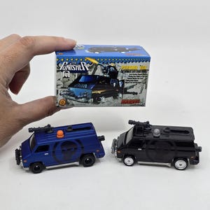 Hot Wheels PUNISHER VAN Miniature Box 1:6 Scale fits HOTWHEELS Superhero Anti-Villain Van with blue or black vehicle or just box you choose