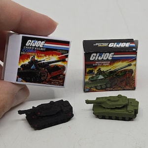 1:12 Scale GI Joe Miniature Box G.I. Joe Mobat Tank or Cobra Motorized Canada Exclusive Tank 1/12 Scale 3D Print w or wo Mini Box