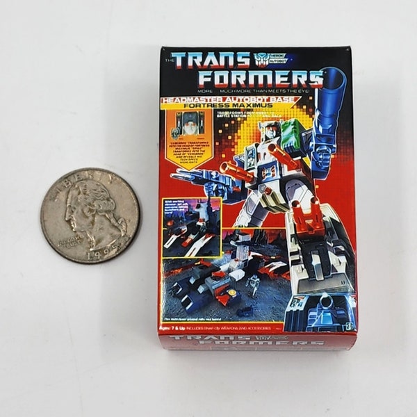 1:12 TRANSFORMERS Fan Art Custom Miniature G1 Fortress Maximus Headmaster Autobot Base Mini Box (EMPTY) 1/12 Scale Display