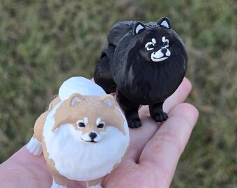Pomeranian Pom Spitz Dog Miniature Mini Figure 3D Print