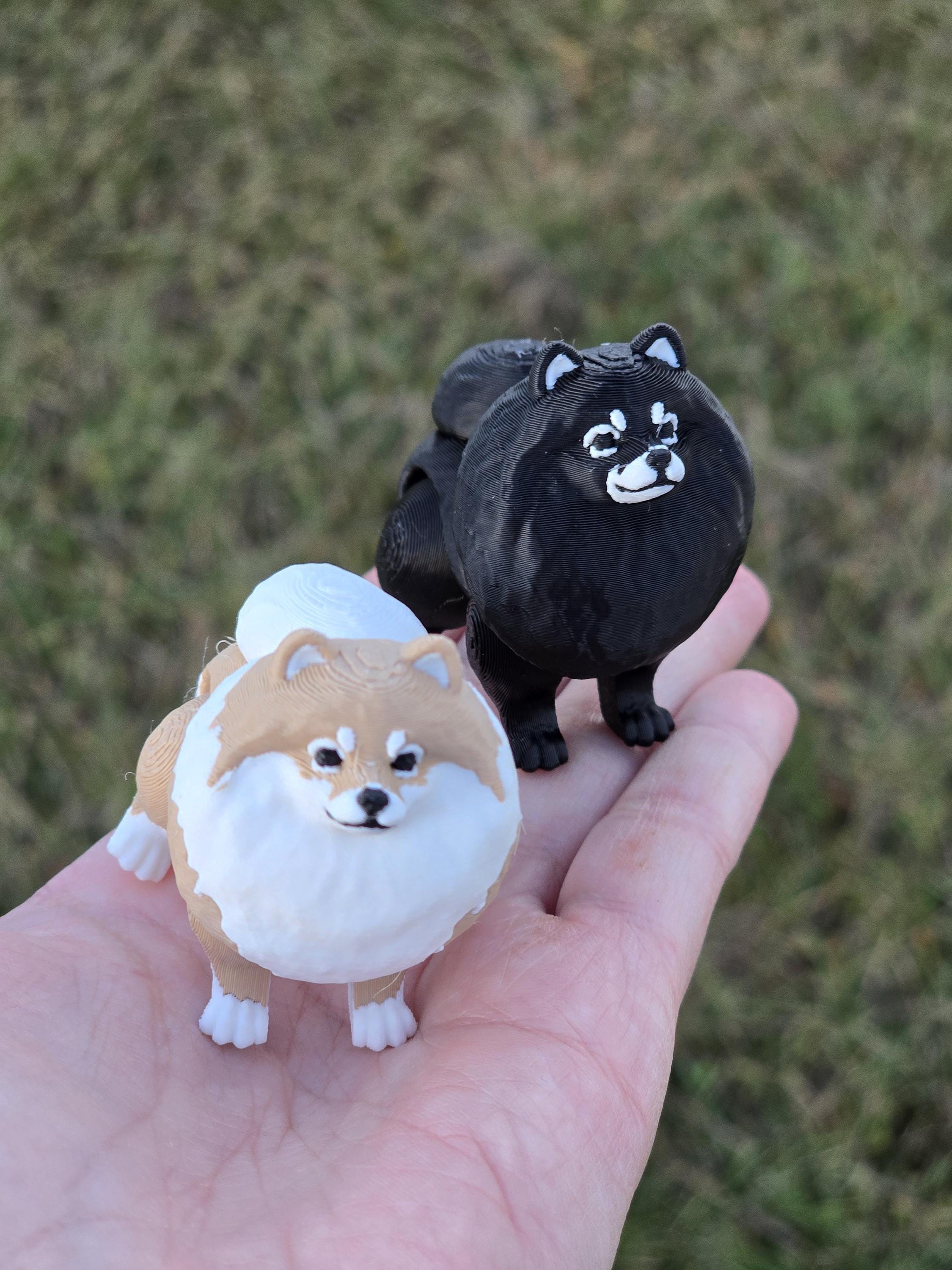ポメラニアン ポム スピッツ 犬 ミニチュア ミニフィギュア 3Dプリント