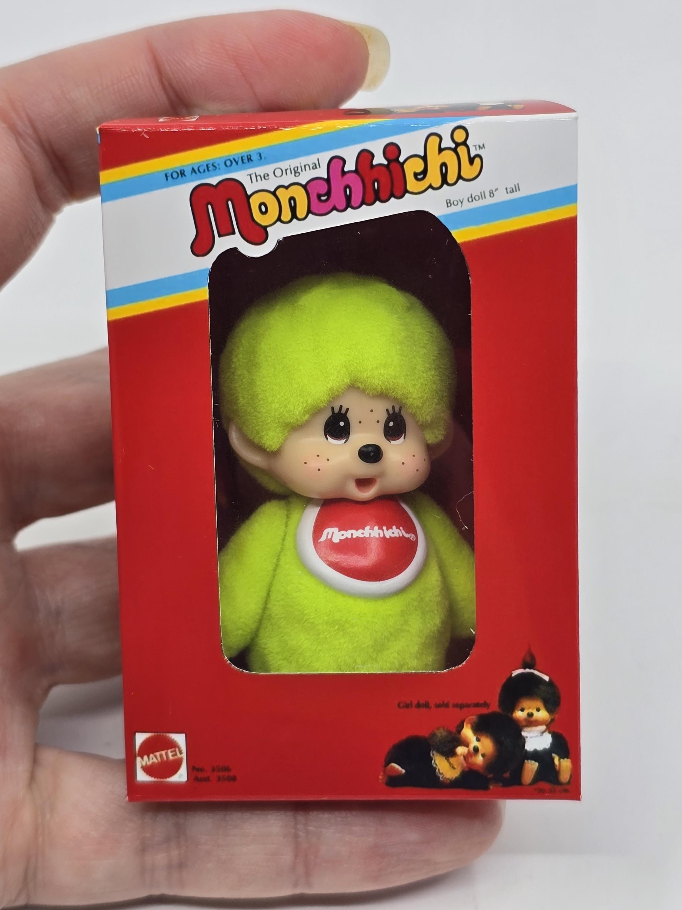 World's Smallest Lime Neon Green Monchhichi Monkey Miniature With
