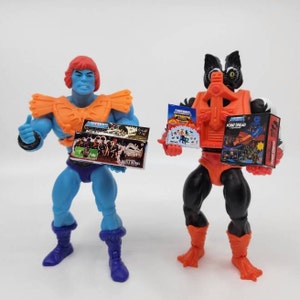 1:12 MOTU Custom Fan Art MODULOK, Multi-Bot, PUNT Dread & Battle Bones Miniatuur Box Retro Mini 1/12 Schaal Masters of the Universe