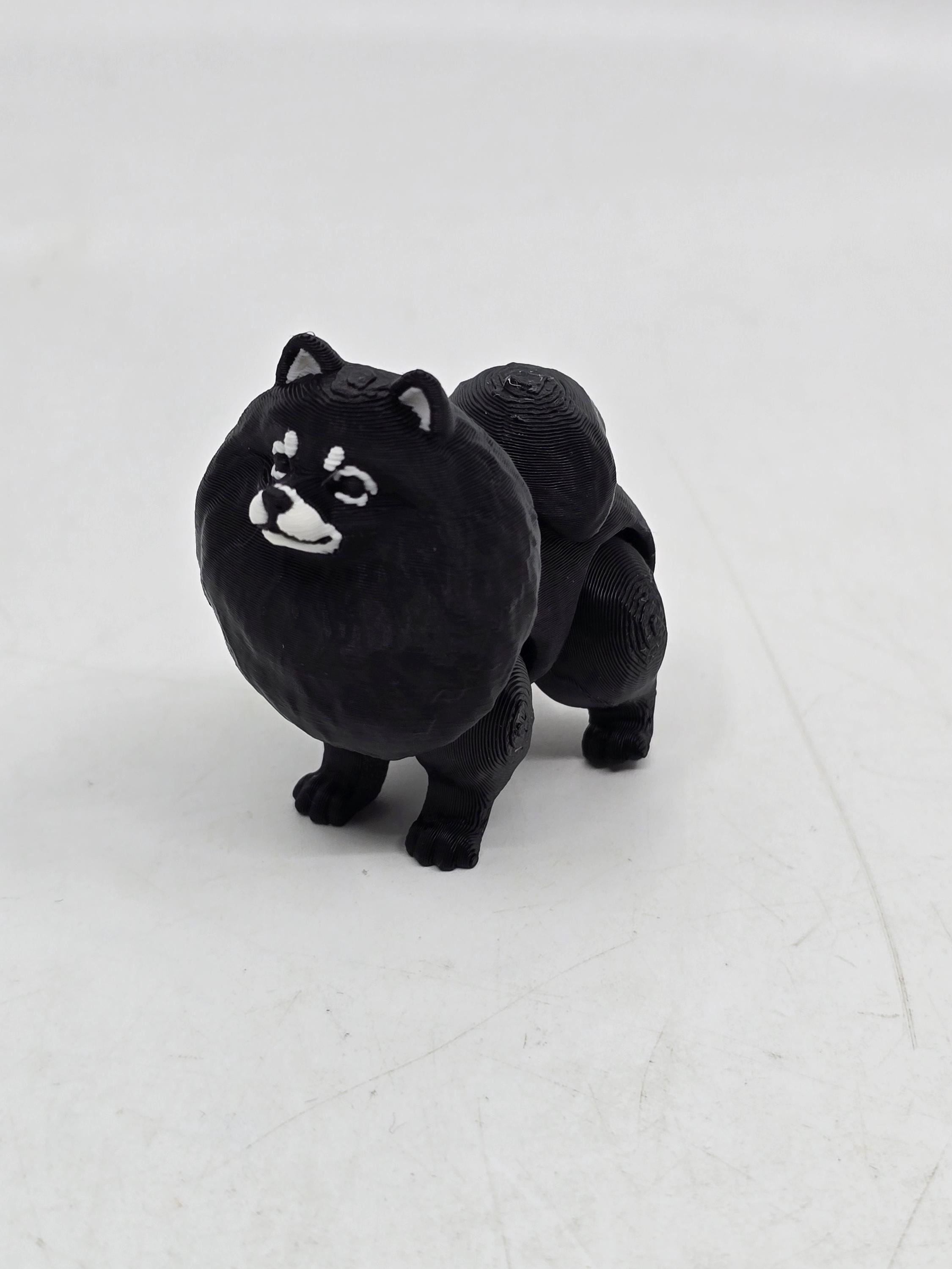 ポメラニアン ポム スピッツ 犬 ミニチュア ミニフィギュア 3Dプリント