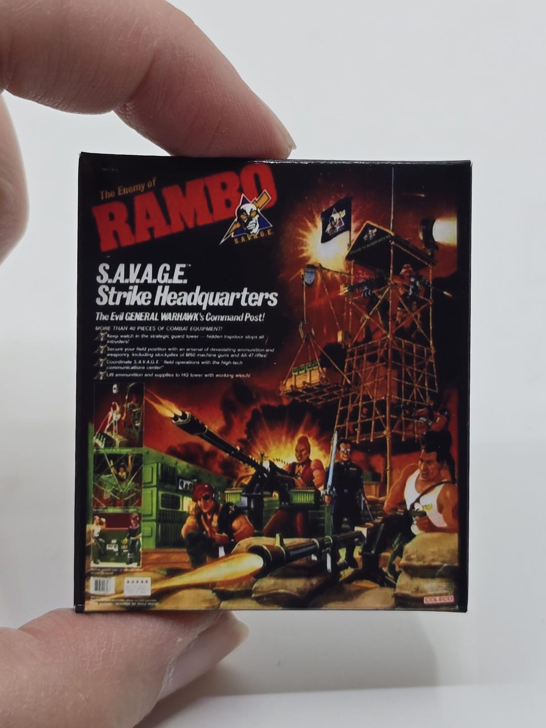 Fsensor Mini Rambo 1:12 Scale Miniature RAMBO Fan Art Custom Savage Strike Headquarters ...