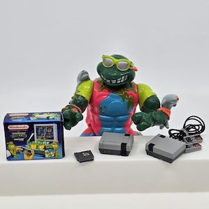 NES with TMNT Sleeve Miniature Nintendo x Ninja Turtles Toy Mini Box with or wo 3D System Print + Game Cartridge