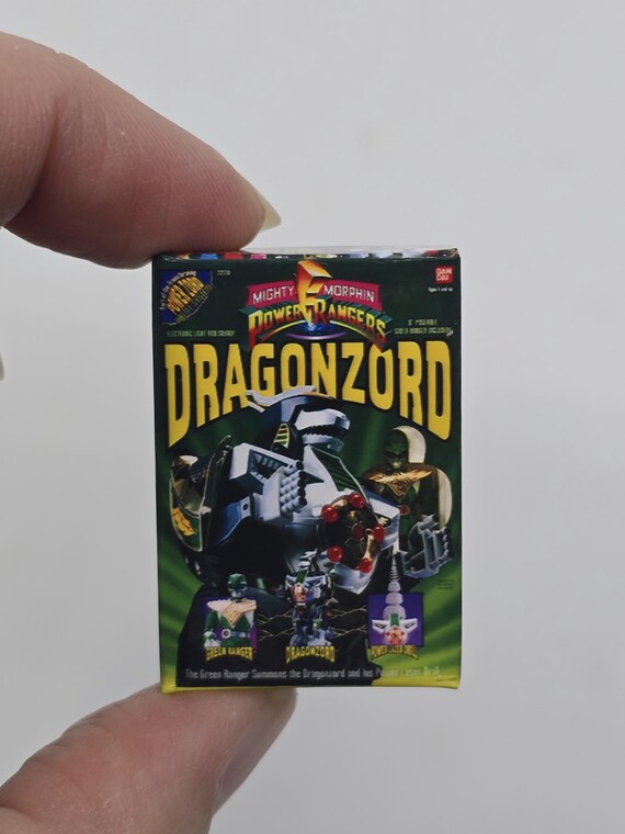 1:12 Scale Power Rangers MMPR Empty Mini Display Box - Titanus