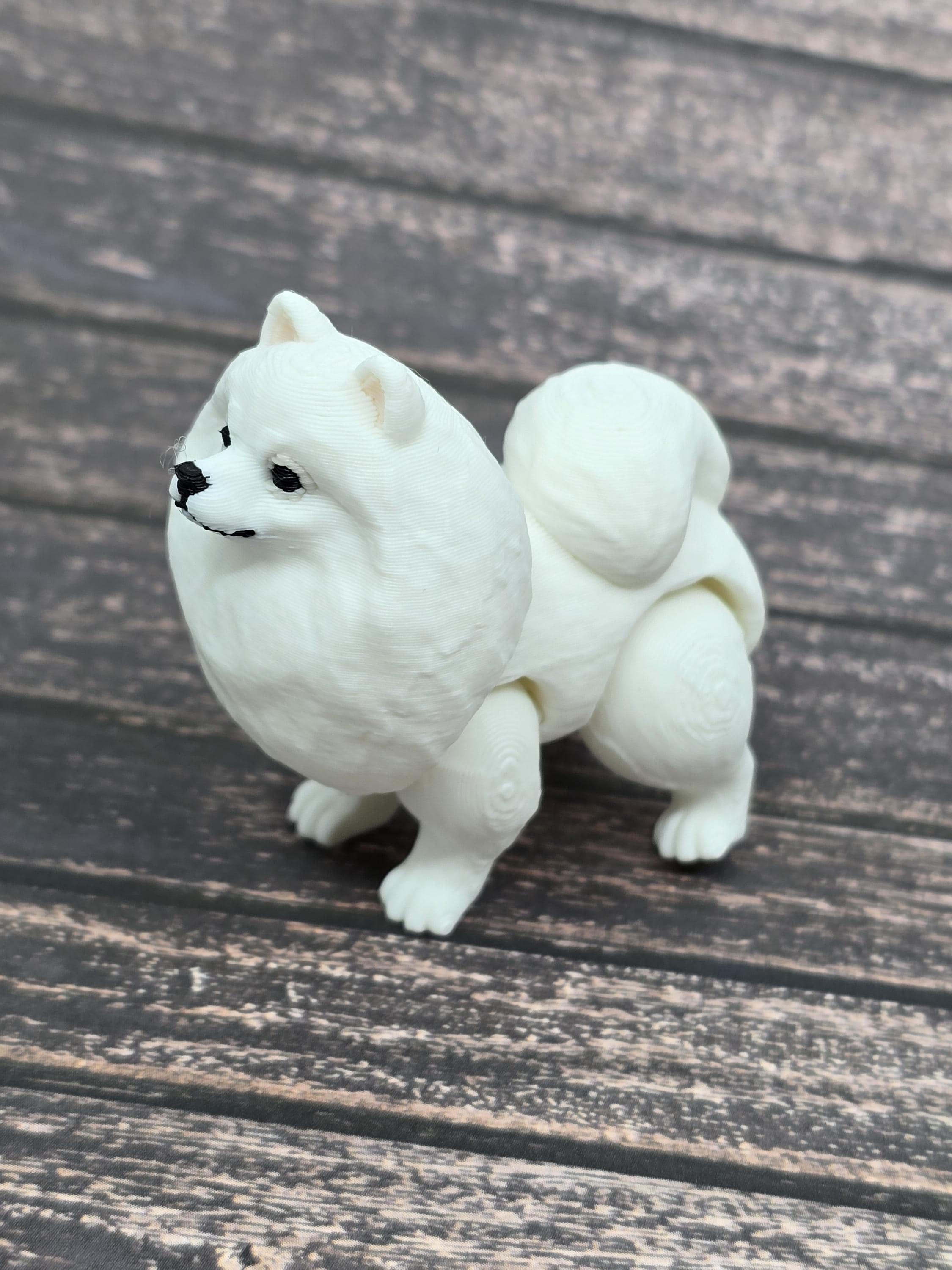 ポメラニアン ポム スピッツ 犬 ミニチュア ミニフィギュア 3Dプリント