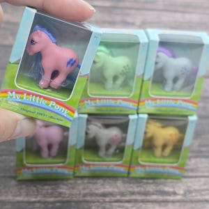 My Little Pony Figure with Custom Mini Miniature Scale Window 3D Box - YOU CHOOSE Includes World's Smallest