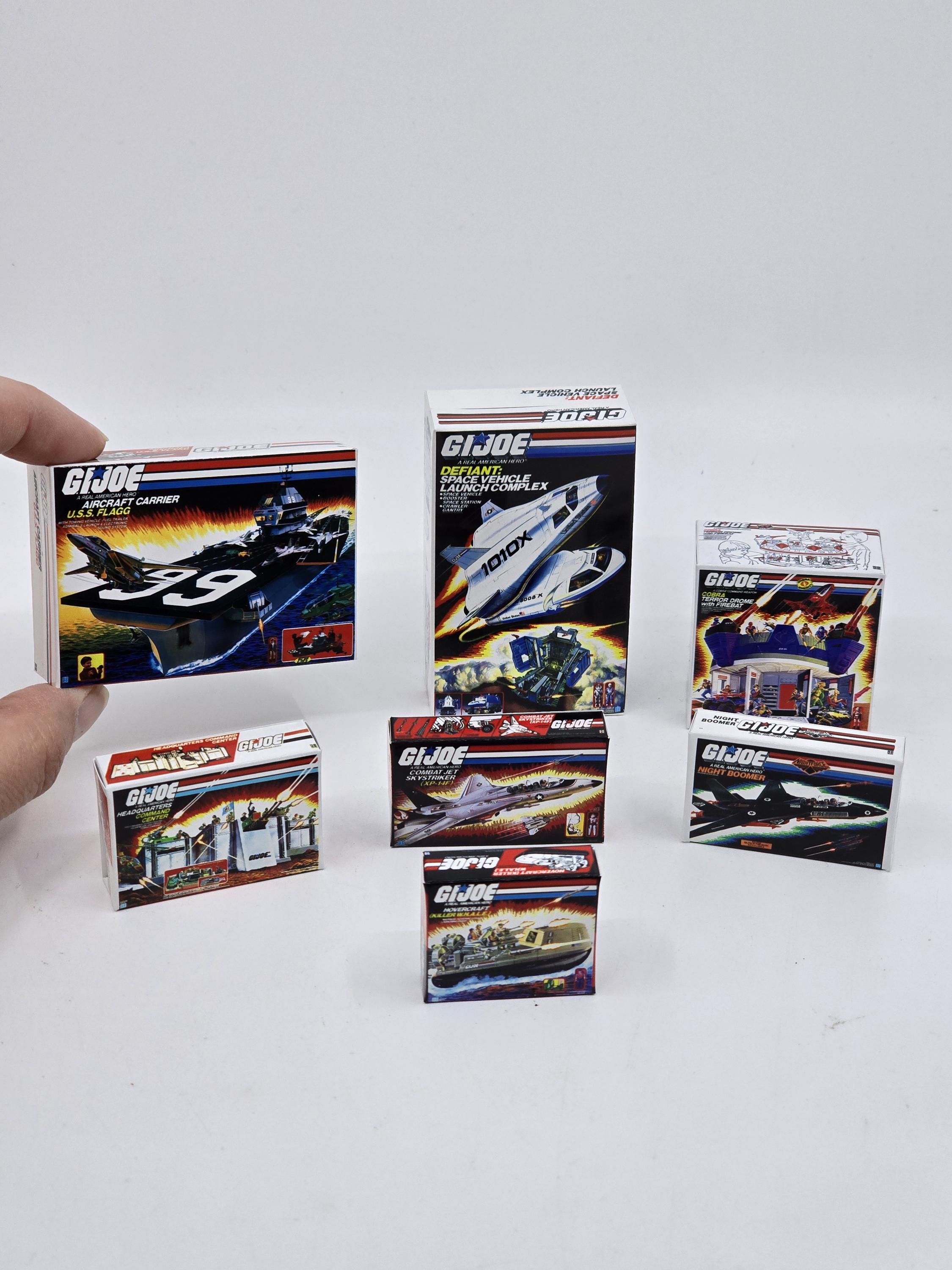 1:18 Scale Display Box G.I. Joe Custom Miniature Box Defiant Cobra