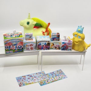 1:12 My Little Pony Miniature Box Paradise Estate Dream Castle Pretty Parlor Show Stable Crib Nursery Poof & Puff Mini Empty 1/12 Scale MLP