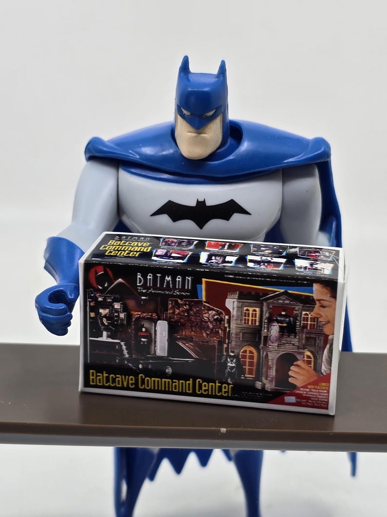 Miniature Box Batman the Animated Series Batcave Command Center Playset ...