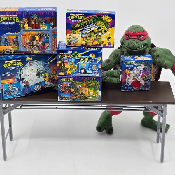 1:12 Teenage Mutant Ninja Turtles *SINGLE BOX* Fan Art Miniature Box Newsvan Party Wagon TECHNODROME Krang Sewer Retro 1/12 Scale T.M.N.T.