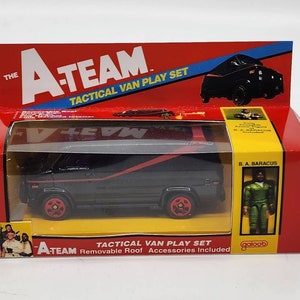 Hot Wheels A-Team Custom Fan Art BA's Van Miniature Box GMC Vandura A-Team Van fits HOTWHEELS Retro Choose With 2011 Van or without