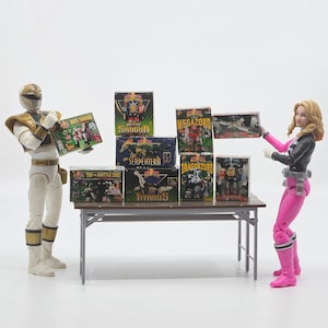 1:12 Scale Power Rangers MMPR Mini *SINGLE Box* Choice Titanus Serpentera Shogun Deluxe Megazord Tor Tigerzord Dragonzord 1/12 Mini Box
