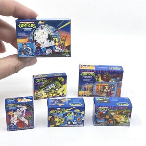 1:12 Teenage Mutant Ninja Turtles Fan Art Miniature Box Newsvan Party Wagon TECHNODROME Krang Sewer Blimp Retro 1/12 Scale T.M.N.T. (Empty)