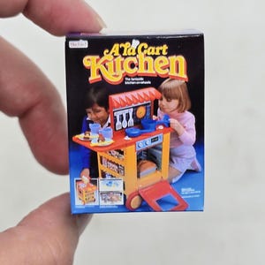 Skala 1:12 A La Cart Box Miniaturowa kuchnia do zabawy (tylko pudełko, puste) Wyświetlacz Mini