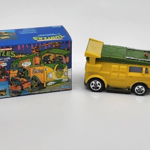 Hot Wheels Teenage Mutant Ninja Turtles Fan Art Miniature Box 1:6 Scale Party Wagon TMNT Turtle Van fits HOTWHEELS Retro Car