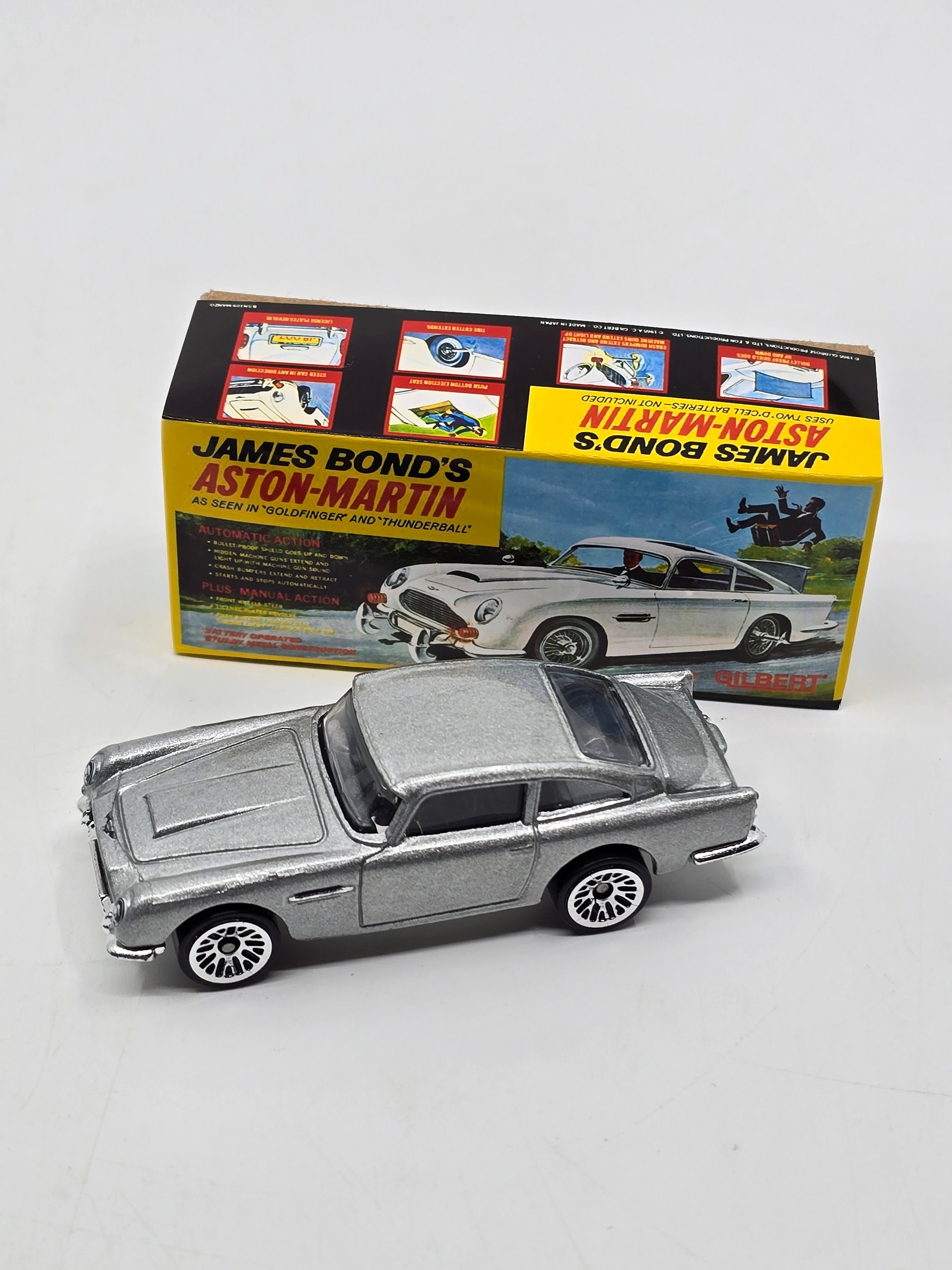 自動車 Gilbert James Bond Aston Martin DB5 007 Gilbert toys Aston Martin DB5 James Bond 007 passenger Head
