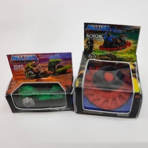 1:12 MOTU Custom Fan Art Masters of the Universe Miniature Box ROAD Ripper & ROTON 3D Print Mini in Box Retro 1/12 Scale