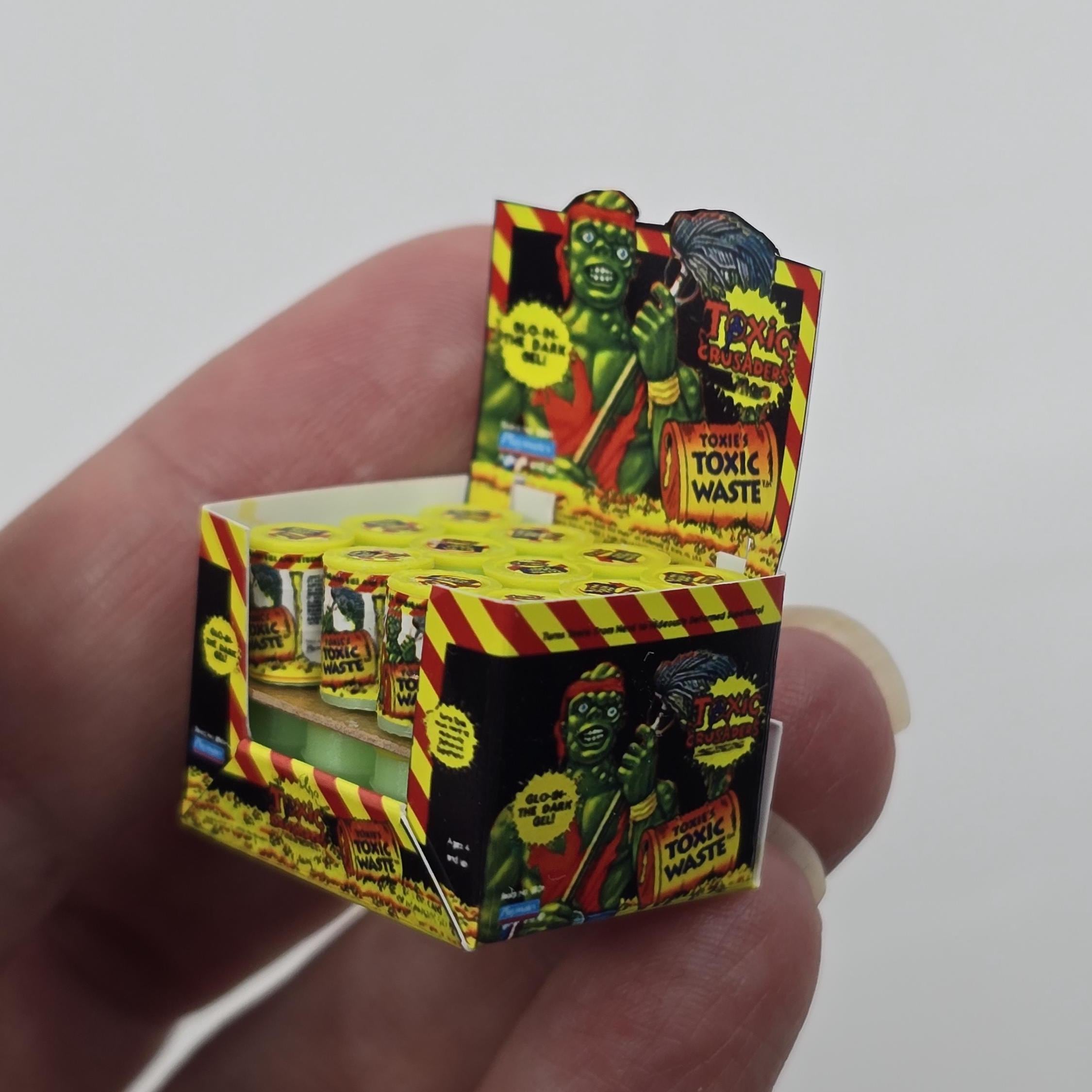 1:12 Custom Toxic Crusaders Toxie's Toxic Waste SLIME CAN Toy