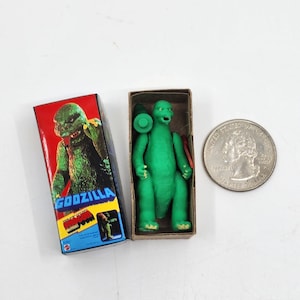 1:12 Shogun Warriors Godzilla Custom 3D Print Mini Figure in Box Miniature 1/12 Scale