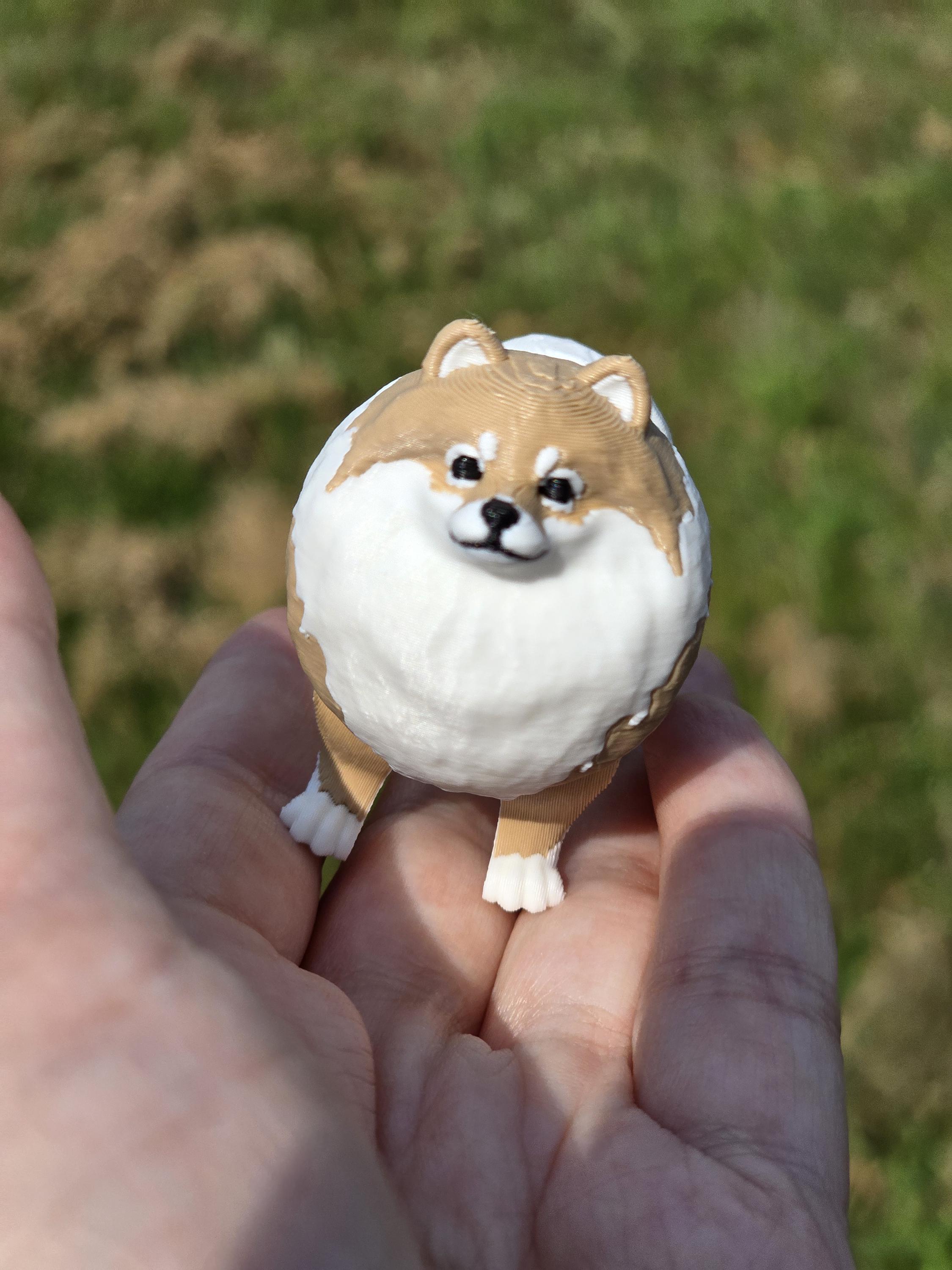 ポメラニアン ポム スピッツ 犬 ミニチュア ミニフィギュア 3Dプリント