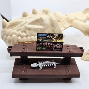 1:12 MOTU Custom Fan Art Masters of the Universe Miniature Box & BATTLEBONES 3D Print Mini w Box Retro 1/12 Scale Battle Bones
