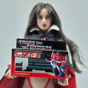 1:12 TRANSFORMERS Fan Art Custom Miniature  G1 Optimus PRIME Mini Box (EMPTY) 1/12 Scale Display