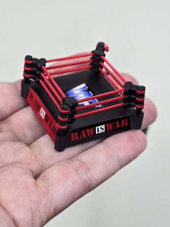 1:12 WWE WWF RAW is War Monster Ring Custom 3D Print 1:12 WWE WWF RAW is War Monster Ring Custom 3D Print