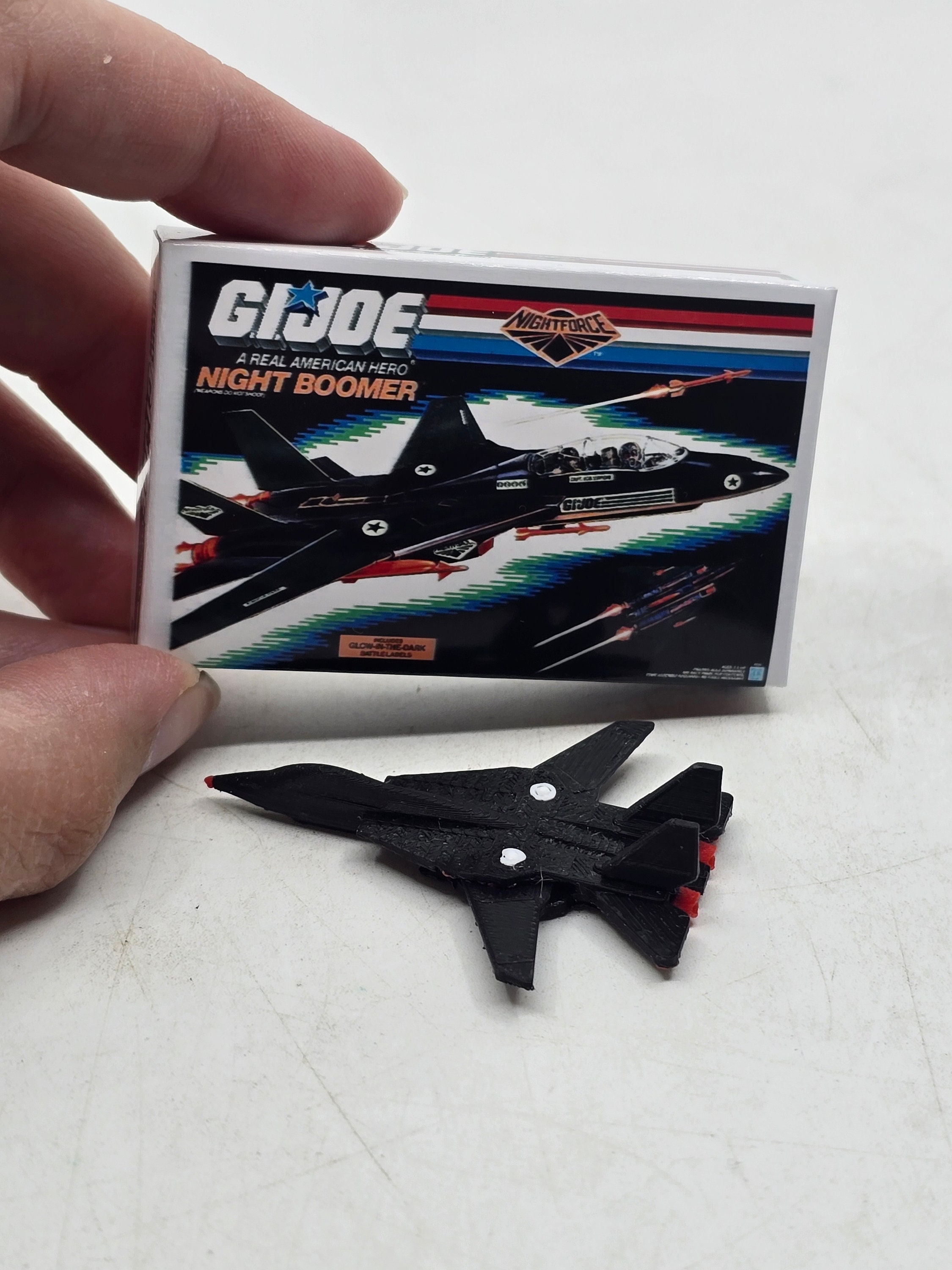 G.I. Joe Custom 1:12 Scale 3D Print Military Combat Jet With Box