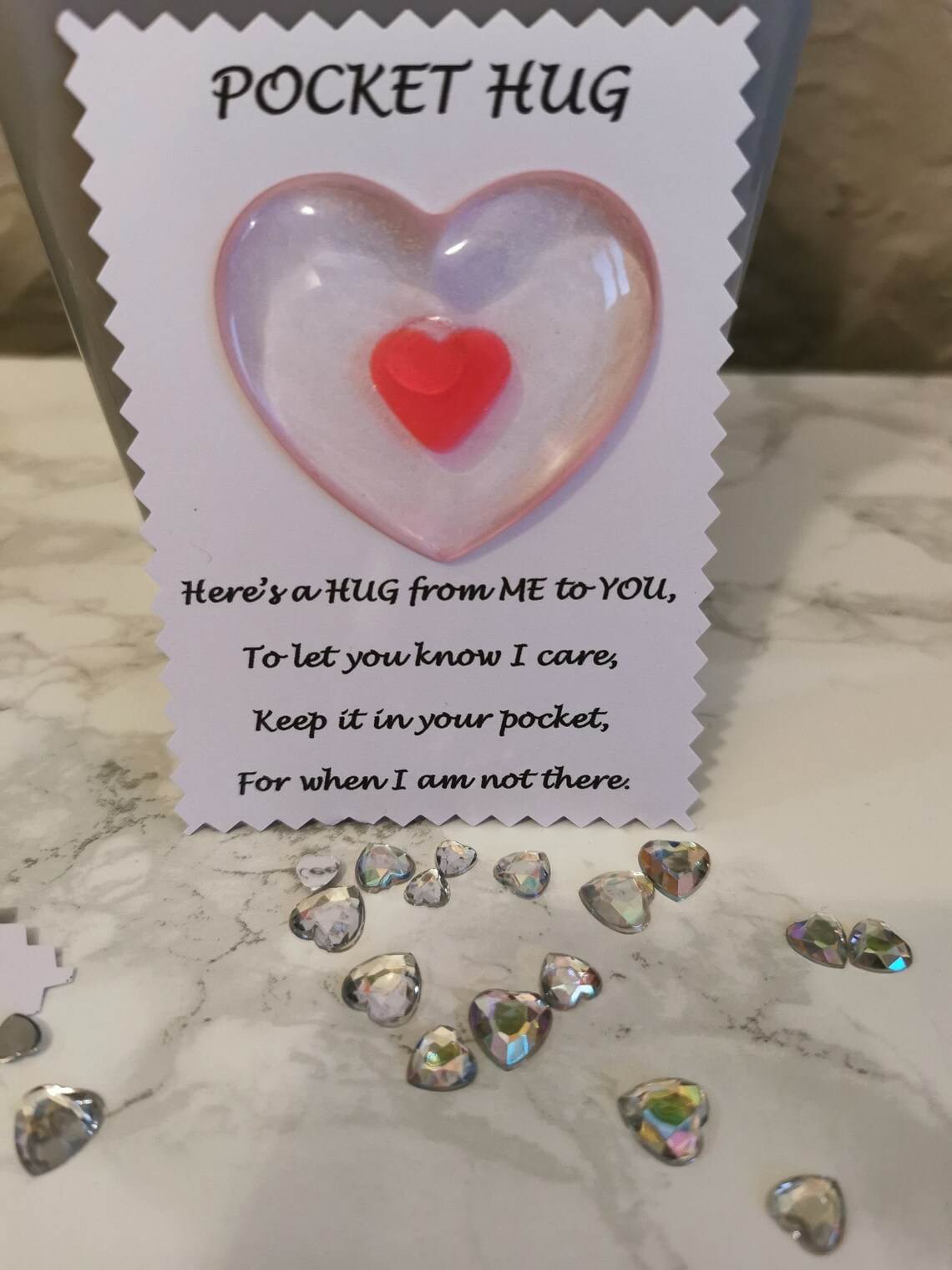 Pocket Heart Keepsake Gift Tokens Etsy