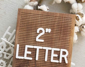 2 INCH Extra Letters - White - 94 Characters